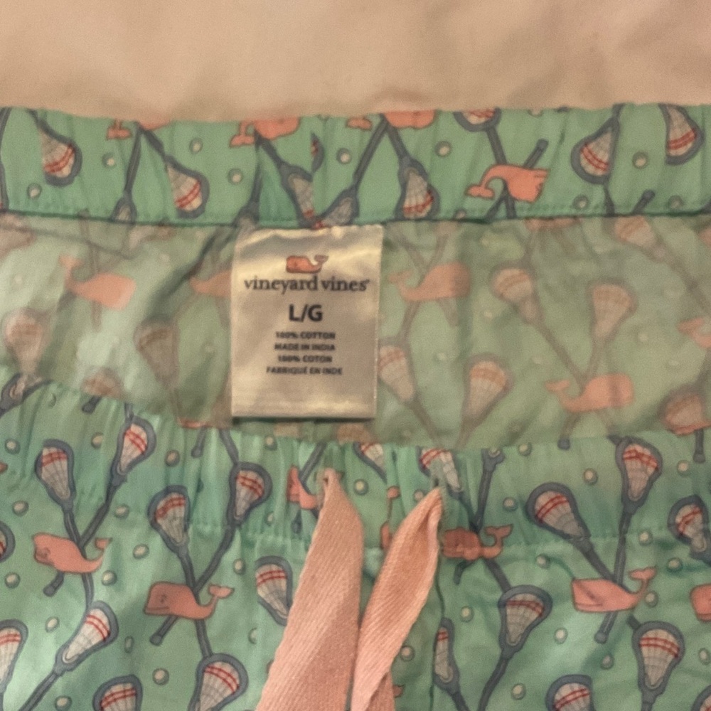 Vineyard Vines Mint Whale Lacrosse Pajama Pants